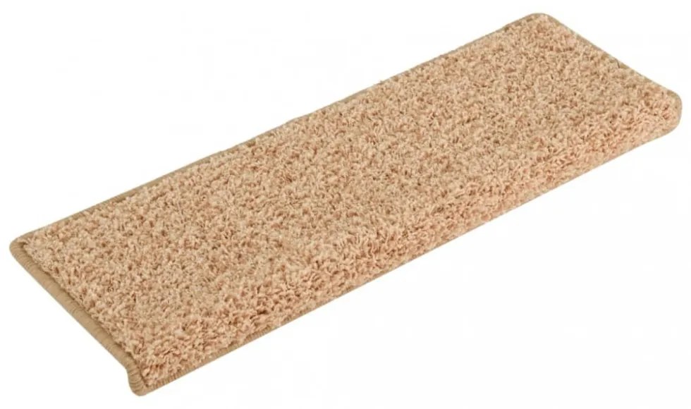 15 db aranyszínű lépcsőszőnyeg 65x21x4 cm