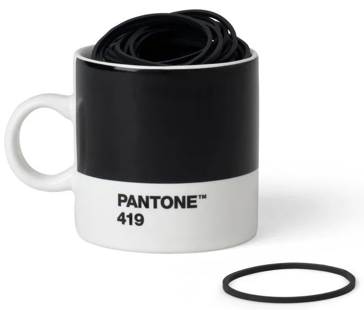 Fekete kerámia eszpresszó bögre 120 ml Espresso Black 419 – Pantone