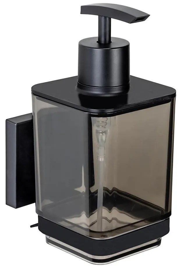 WENKO 71444800 - VACUUM-LOC QUADRO ED szappanadagoló, 7,5 x 16 cm, fekete