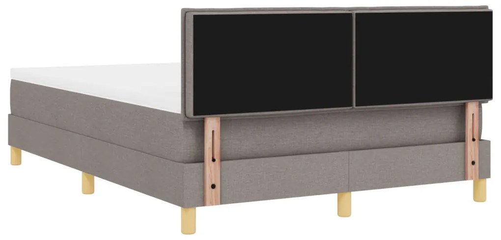 vidaXL Box Spring Ágy Matrac Rózsaszín 160x200 cm Szövet