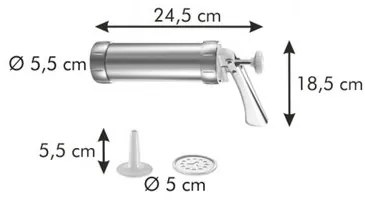 Tescoma DELÍCIA Tésztanyomó/díszítő, fém