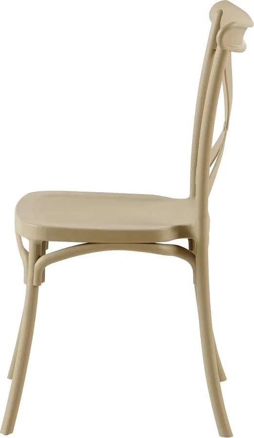 Rakásolható szék, szürkésbarna, SAVITA