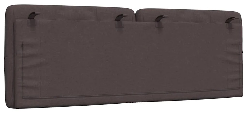 sötétbarna szövet fejtámla párna 120 cm