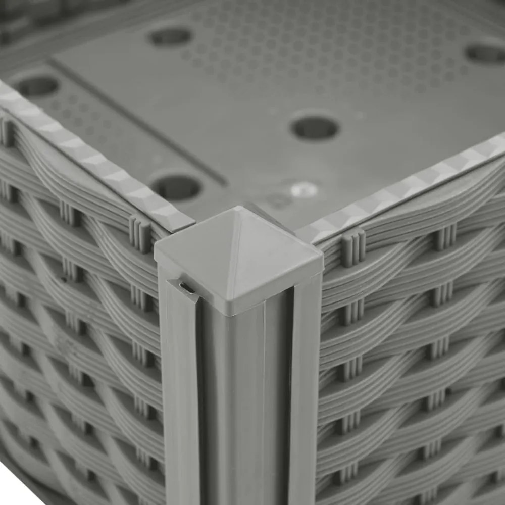 vidaXL polipropilén magaságyás 80 x 40 x 23 cm