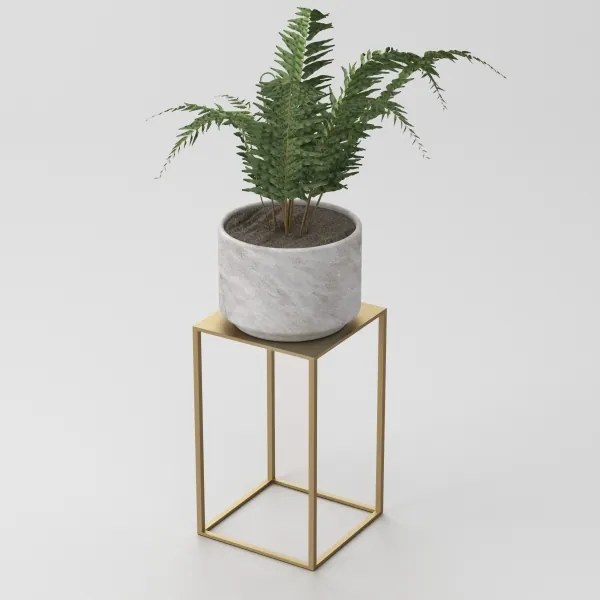 Virágállvány 40x24 cm arany színben