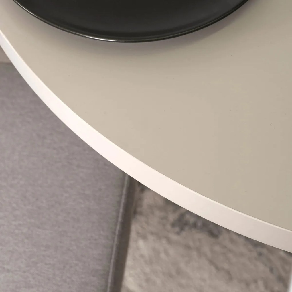 Bővíthető Étkezőasztal Kasmír/Fehér Színben. LUGO 90-190 cm