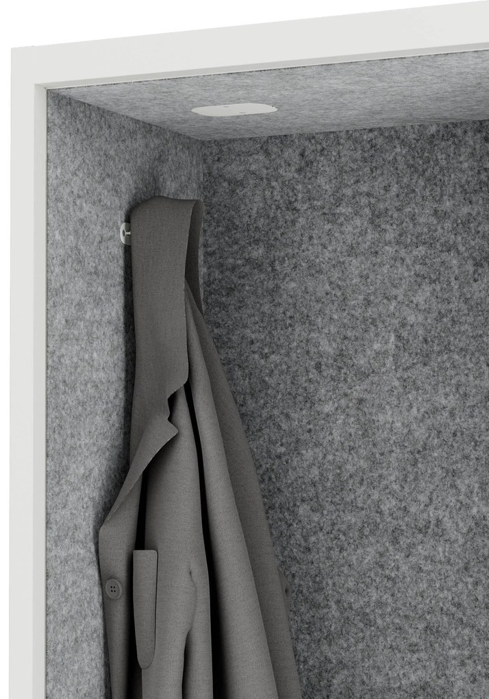 Sally 1150mm korpus Biały - siedzisko Szary