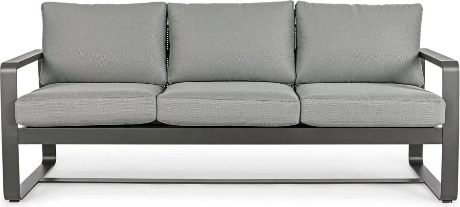 Szürke alumínium kerti kanapé Merrigan – Bizzotto