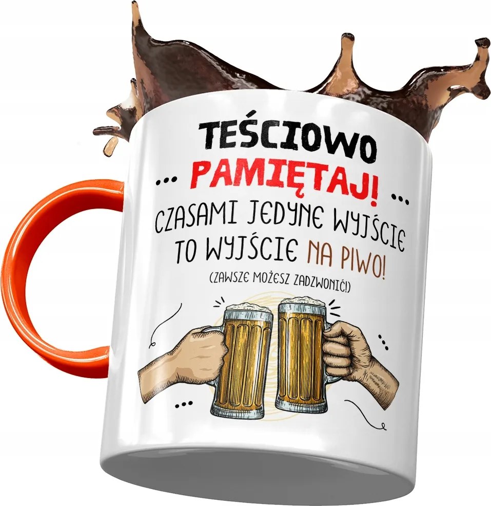 Narancssárga bögre anyósnak Anyósnak Ajándék Nyomtatott fényképpel