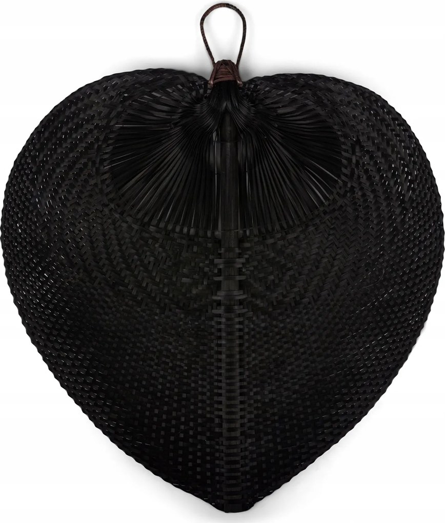 Fali dekoráció Szív bambusz fekete