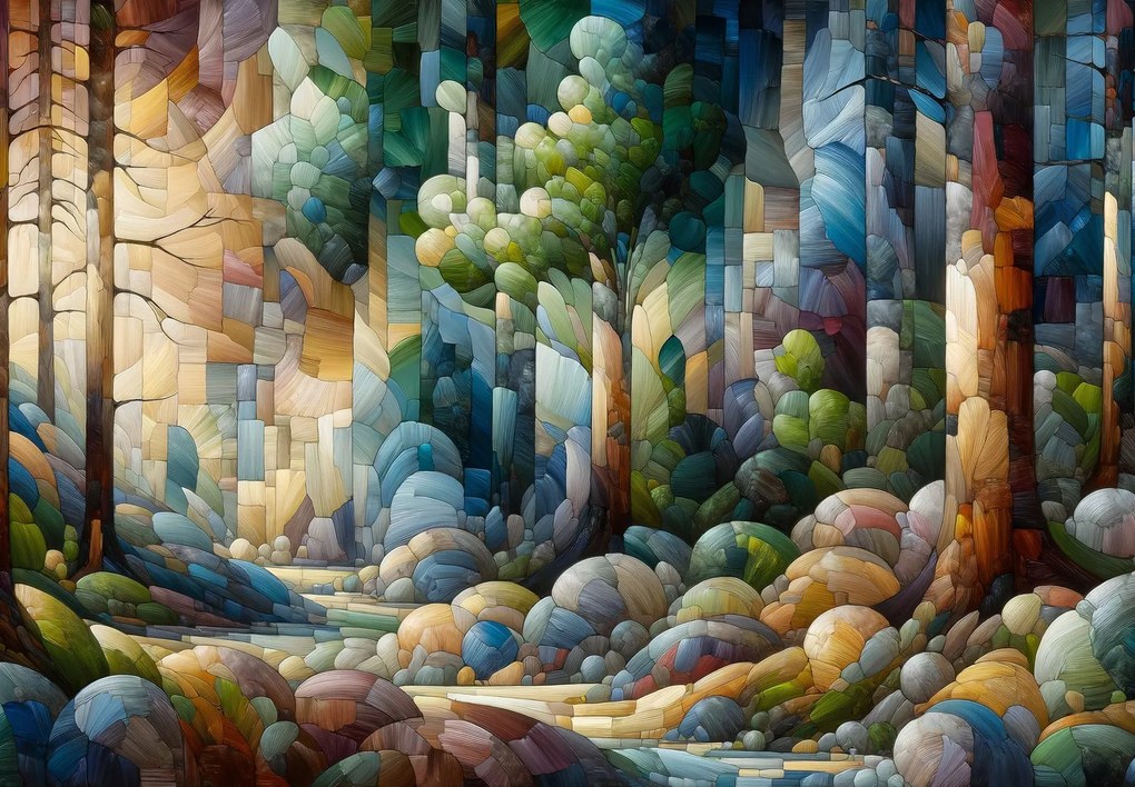 Fotótapéta - Erdei kollázs (147x102 cm)