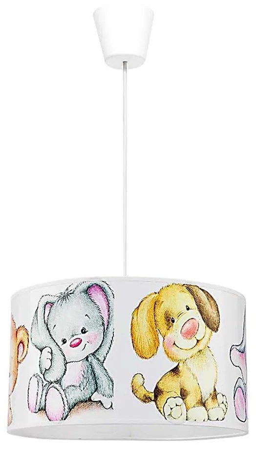 Duolla - Gyerek csillár zsinóron SWEET BEARS 1xE27/40W/230V átm. 35 cm