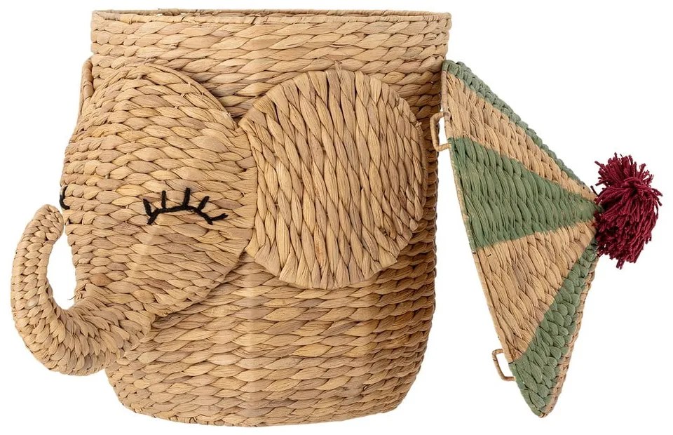 Natúr színű vízijácint játéktároló kosár ø 35x50 cm Bobo – Bloomingville Mini