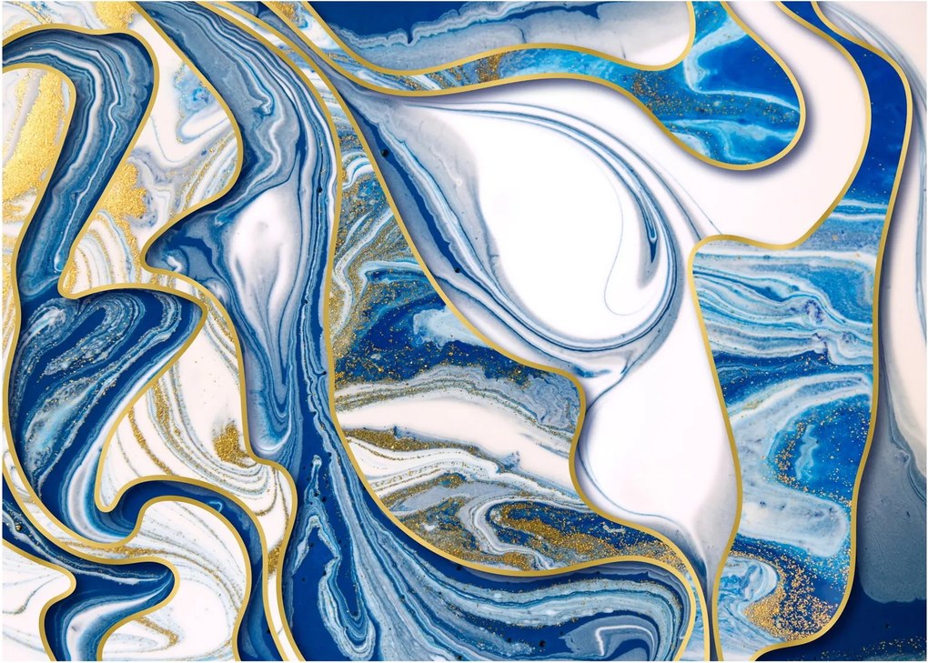 Kép - Márványhullámok (üvegen) (70x50 cm)