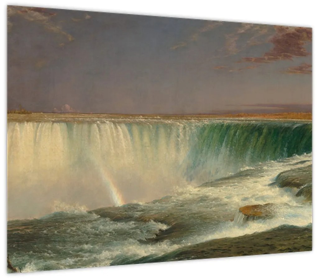 Üveg kép - Frederic Edwin Church, Niagara, reprodukciók (70x50 cm)