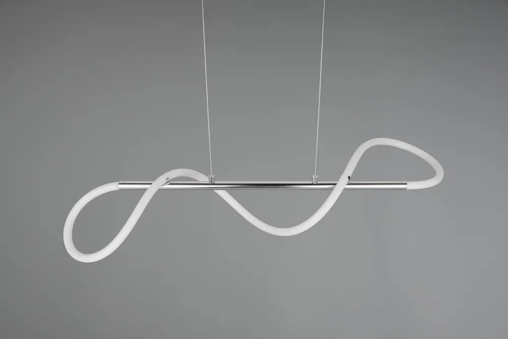 Ezüstszínű fém LED dimmelhető függőlámpa Argos – Reality