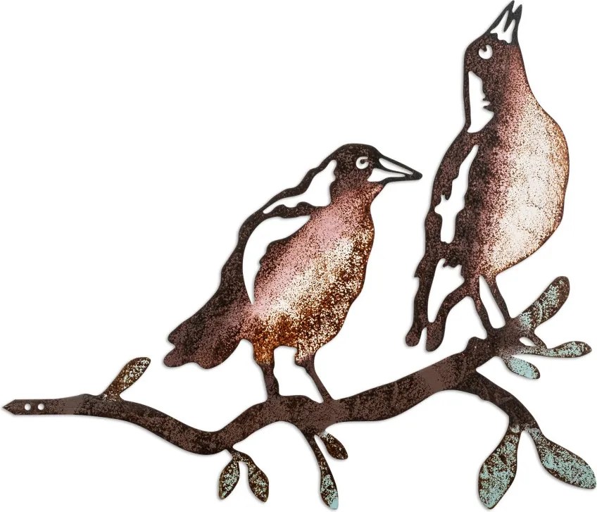 Bird fém kerti dísztárgy, 39×45 cm
