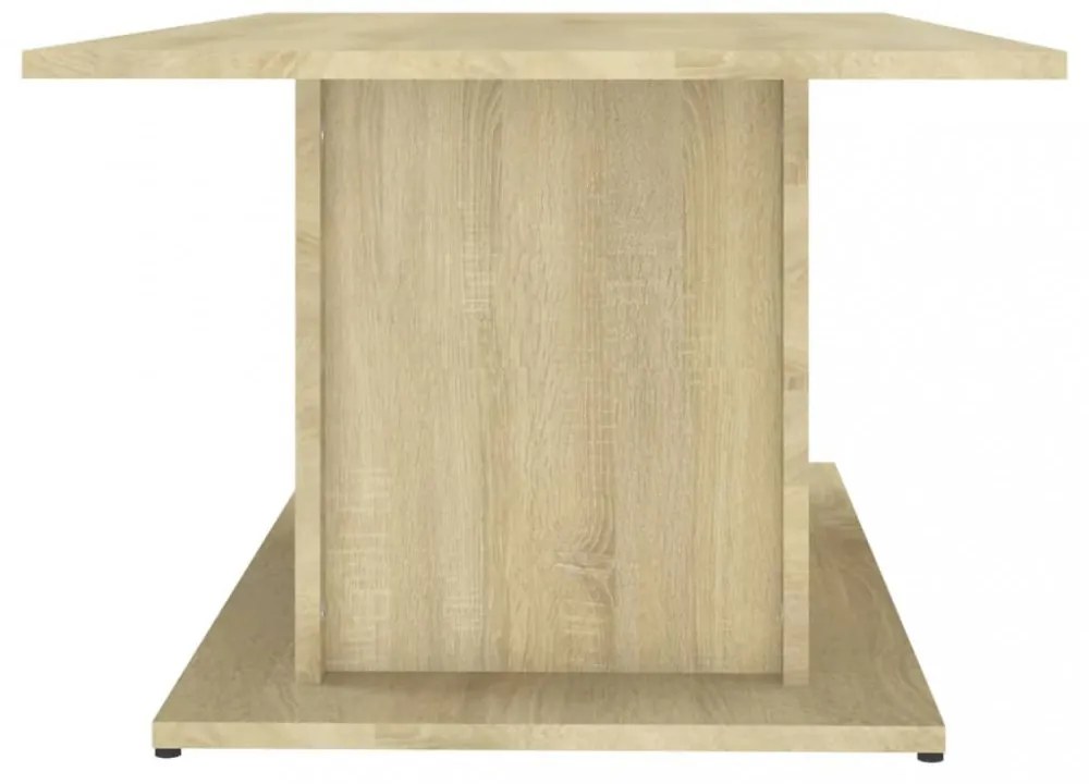 sonoma tölgy színű szerelt fa dohányzóasztal 102x55,5x40 cm