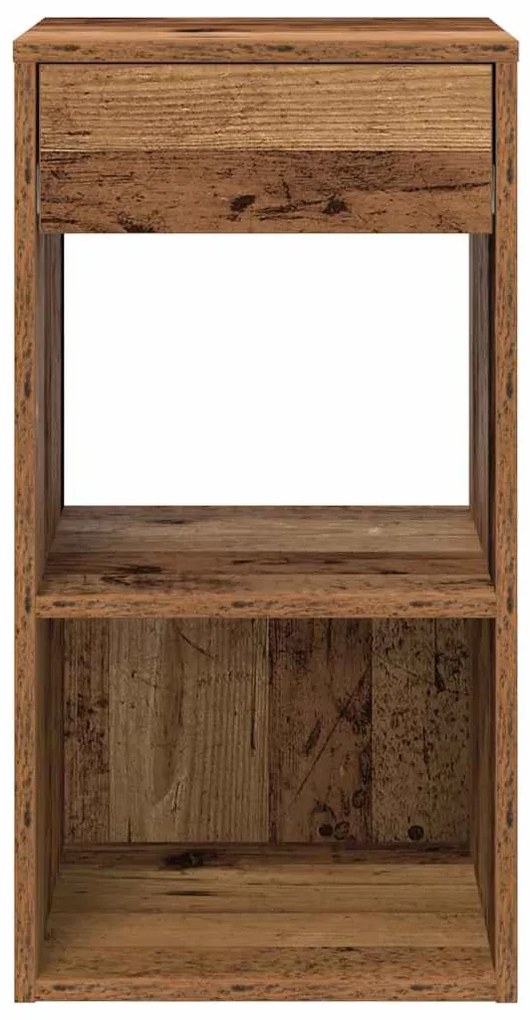 Éjjeliszekrények fiókkal 2 db régi fa 35x34x66,5 cm