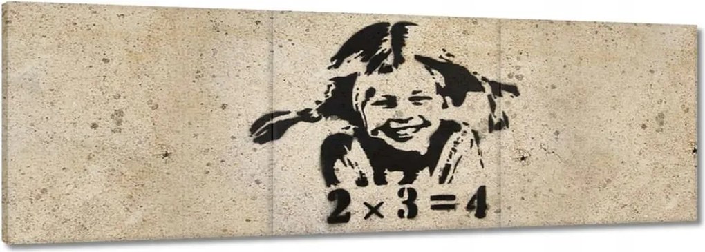 Vászonkép 150x50 Banksy A szeplős lány