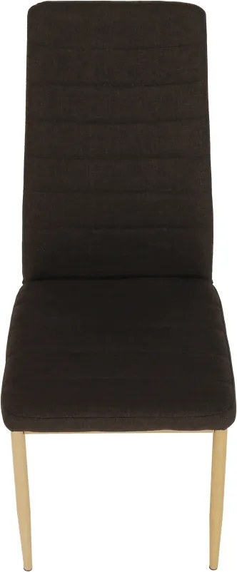 Szék, sötétbarna szövet/bükk, COLETA NOVA