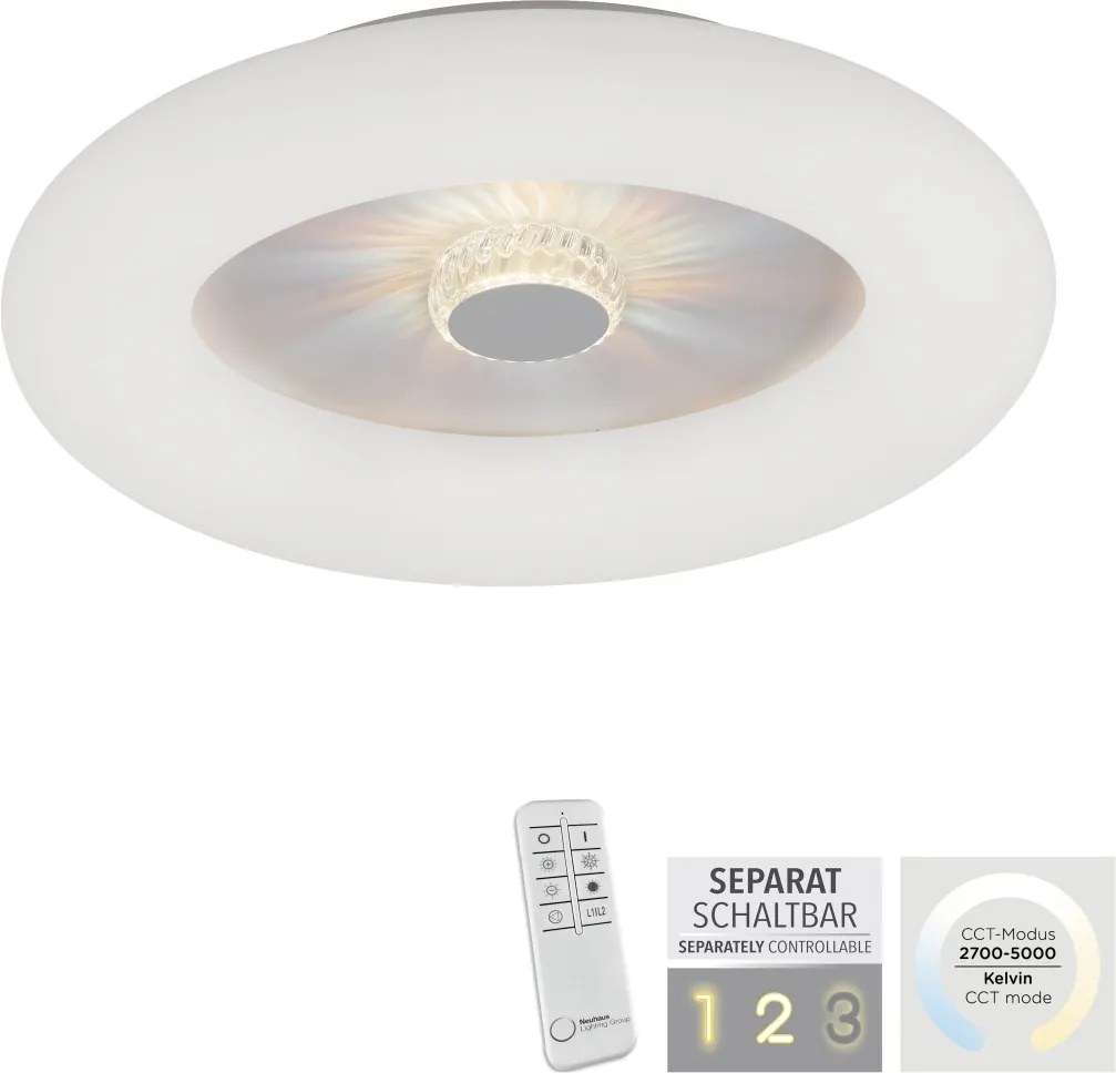 Paul Neuhaus glamour modern mennyezeti lámpa vertigo fehér pln14383-16