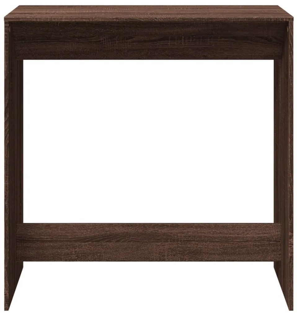 barna tölgy színű szerelt fa bárasztal 102 x 50 x 103,5 cm