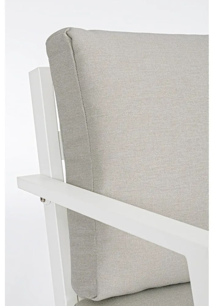 Fehér alumínium négyszemélyes kerti lounge szett Harley – Bizzotto