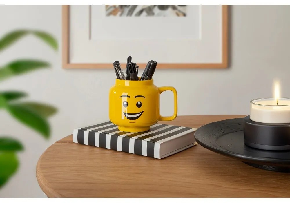 Sárga kerámia gyerek bögre 530 ml Head – LEGO®