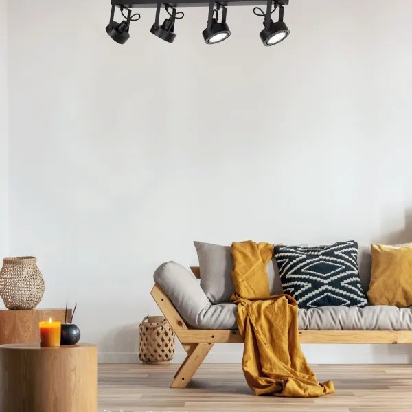 Mennyezeti spotlámpa VIVA 4xGU10/AR/15W/230V