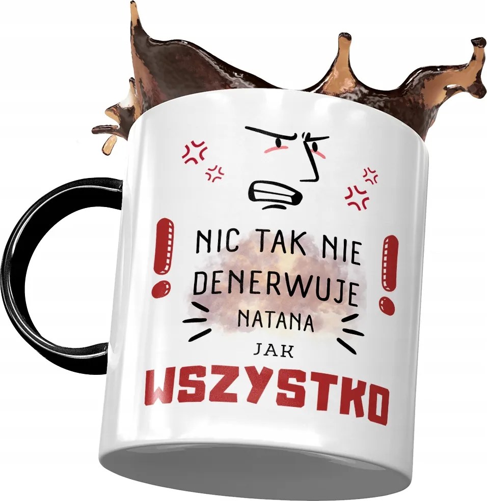 Fekete Bögre Nátán Férj Kolléga Ajándék Nyomtatott Fotóval