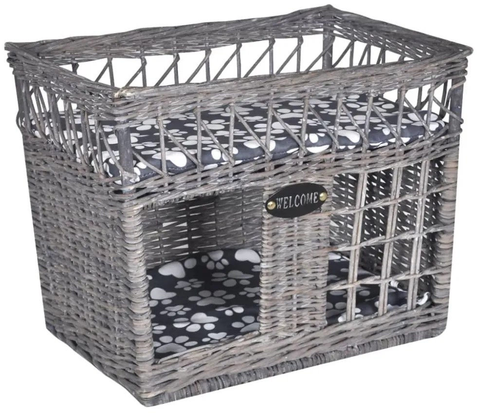 Szögletes macsa ház/ macska ágy párnával