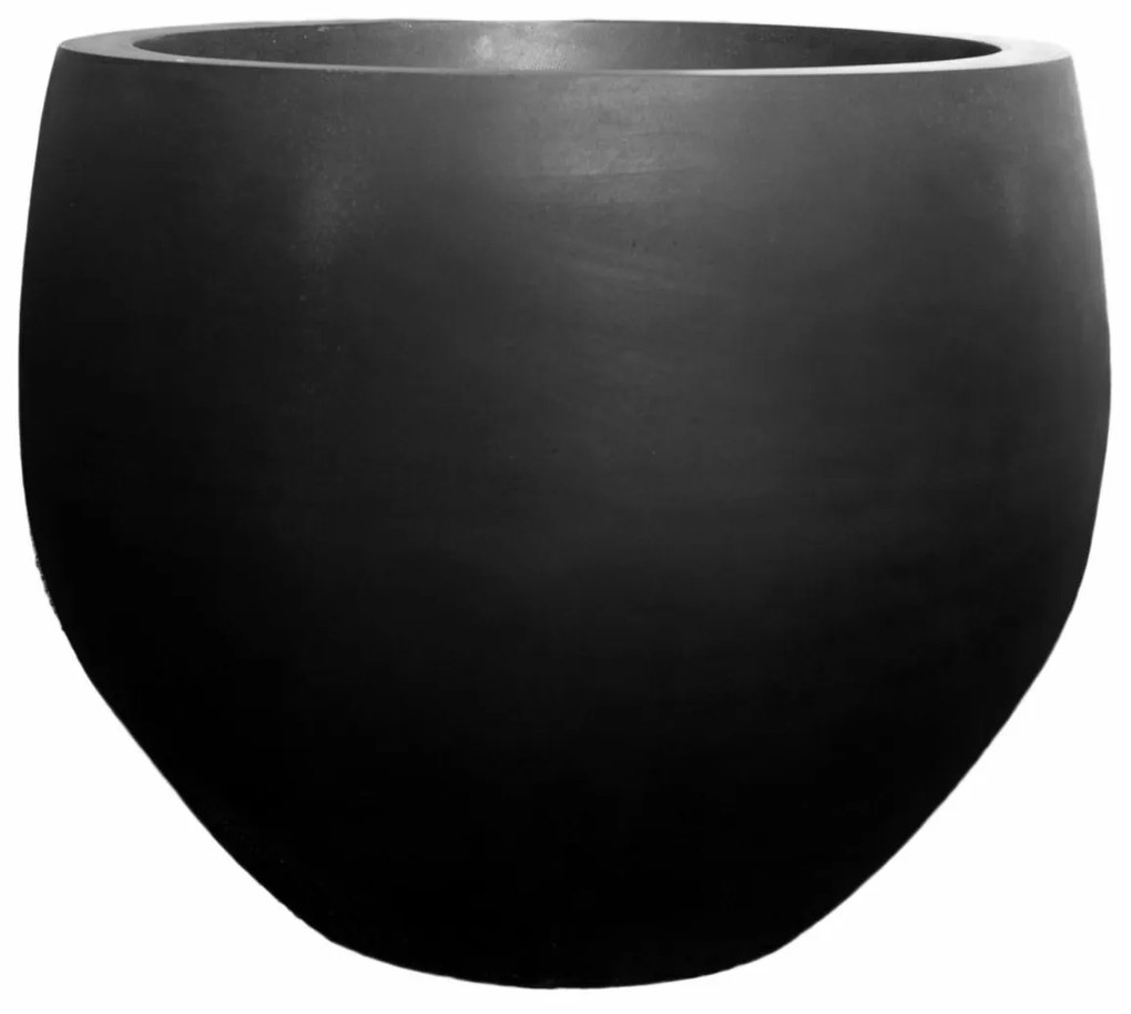 Jumbo Orb virágcserép, fekete színű, többféle méretben - Pottery Pots méret: hossz - 114 cm, ⌀ 133 cm