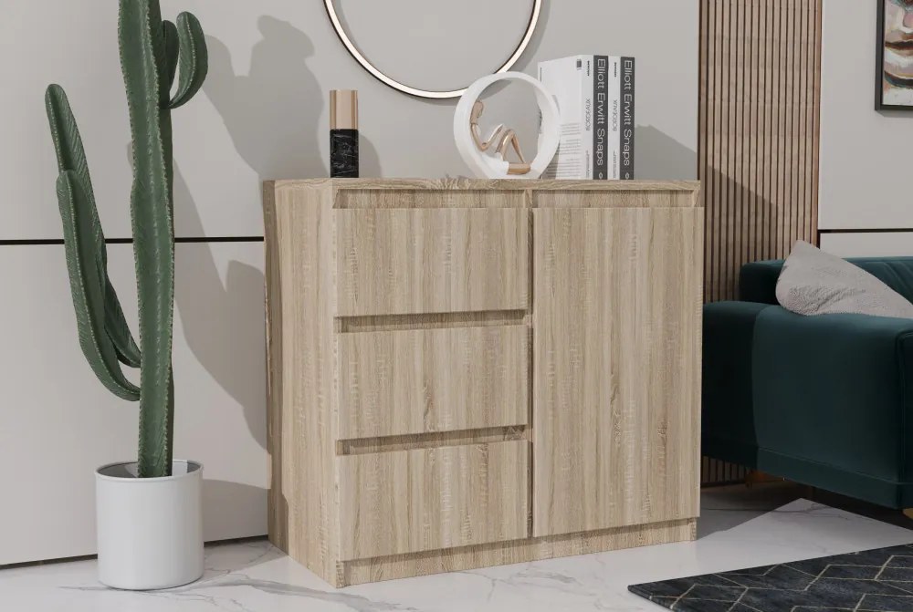 Washington 3S1F Komód Sonoma