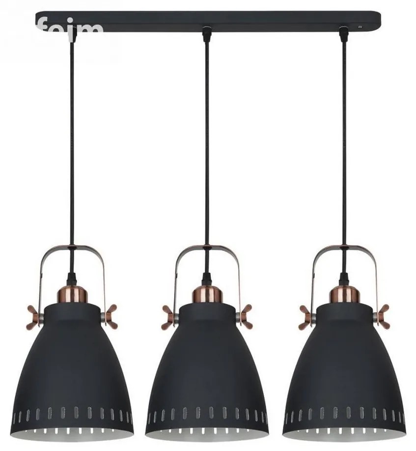 ITALUX MD-HN8026S-3-B+RC - Csillár zsinóron FRANKLIN 3xE27/60W/230V