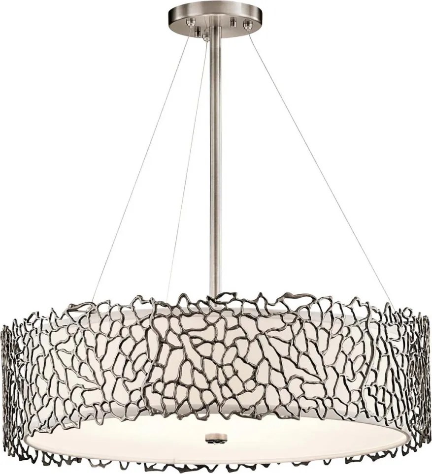 ELSTEAD KLSILVERCORALPB SILVER CORAL Ernyős Függesztett Lámpa Ezüst E27 IP20