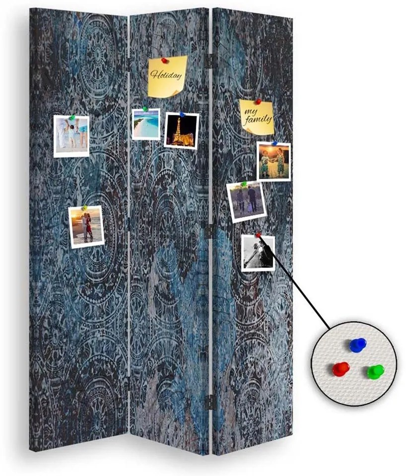 Gario Paraván Néma Méret: 145 x 170 cm, Kivitelezés: Forgó paraván 360°