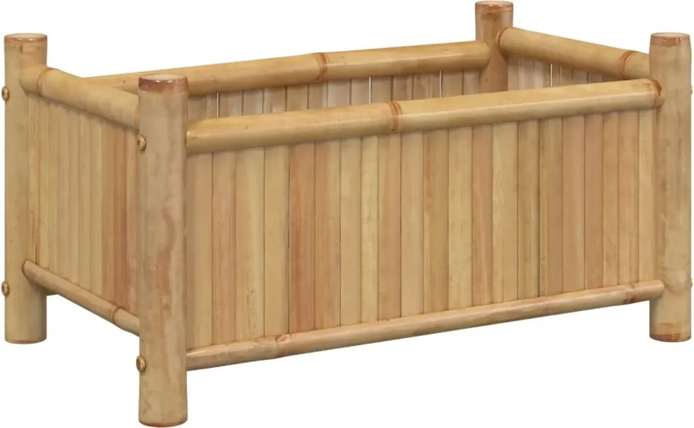 vidaXL bambusz virágtartó 50 x 30 x 25 cm