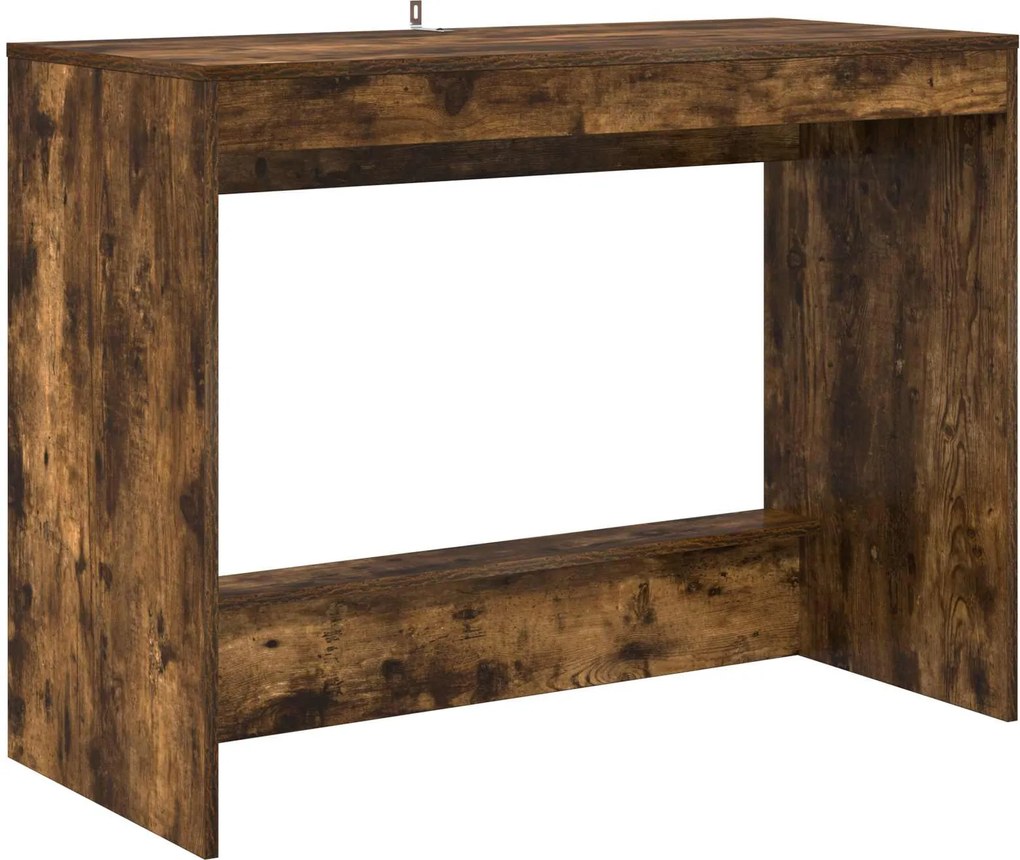 vidaXL Ágyíróasztal Füstölt tölgy 100 x 45 x 75 cm Faanyag