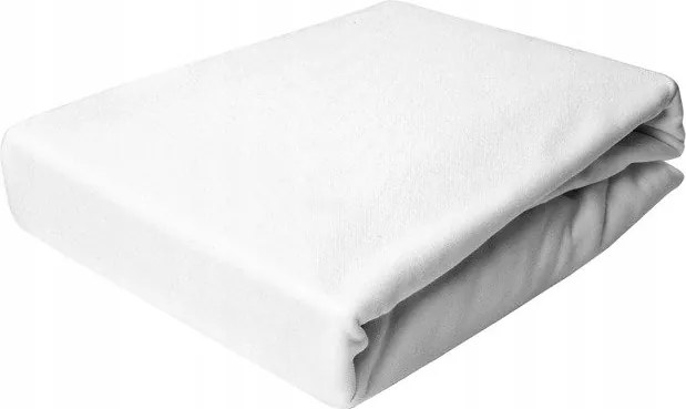 Gumis Jersey Lepedő 100X200 Fehér
