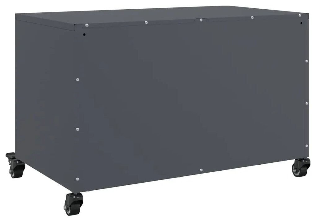 antracitszürke acél TV-szekrény 68 x 39 x 43,5 cm