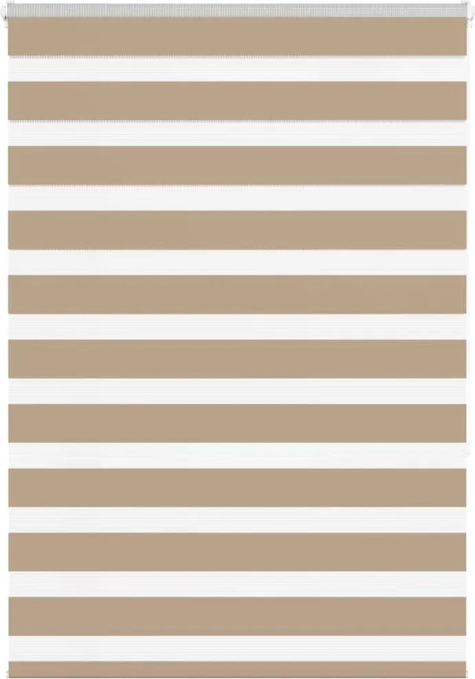 vidaXL zebrafüggönnyel homokbarna szövetszélesség 90,9 cm poliészter