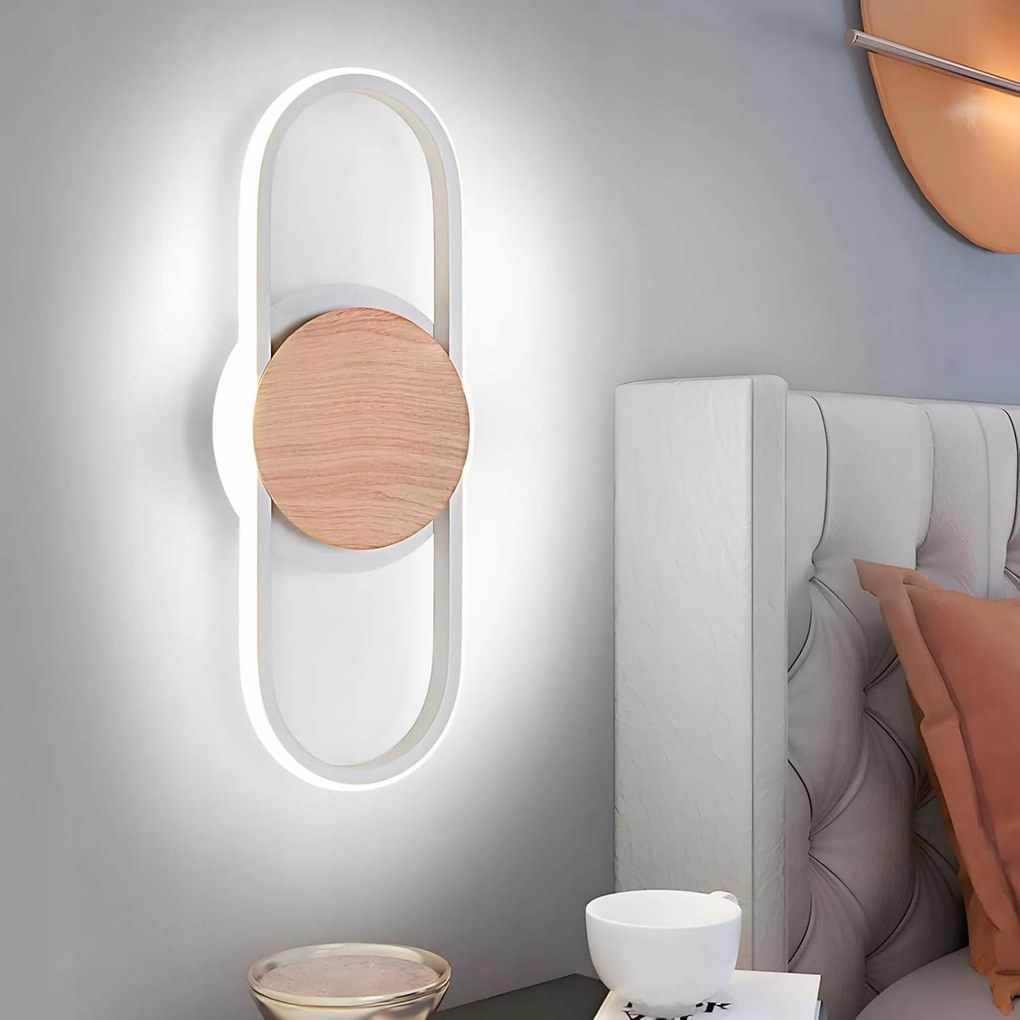 Led fali lámpa Ovális 14W 6000K Hűtő Fehér