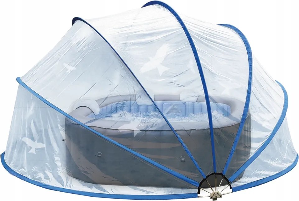 Medencevédő Kupola Fedél Kerek Összecsukható Medence 620x500x290