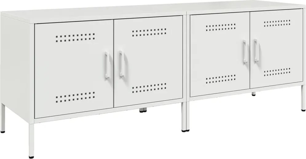 vidaXL 2 db fehér acél TV-szekrény 68 x 39 x 50,5 cm