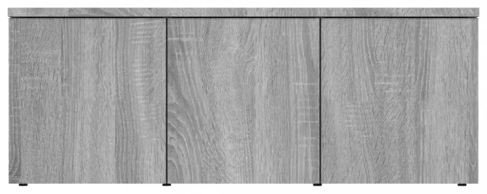 szürke sonoma színű szerelt fa TV-szekrény 80x34x30 cm