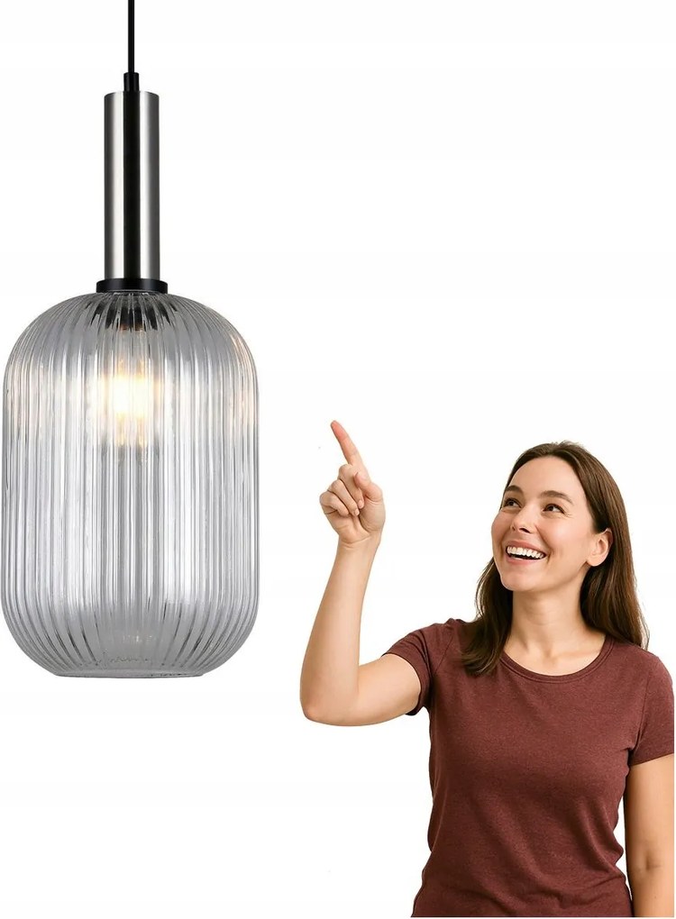 Antiola függőlámpa PND-5588-1L-SC+CL Italux