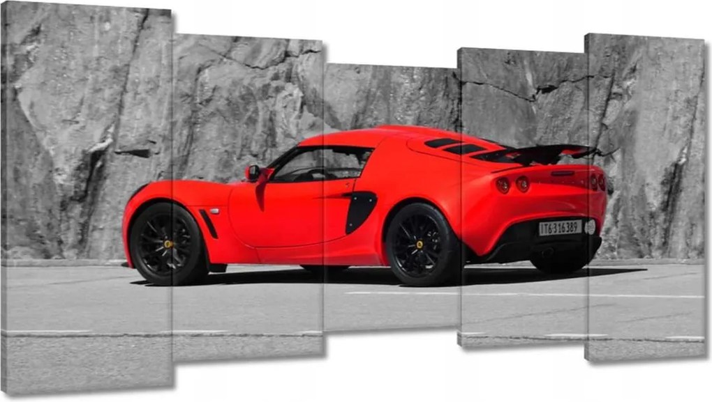 Vászonkép 150x80 Piros Lotus