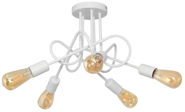 Gyerek mennyezeti lámpa OXFORD 5xE27/15W/230V fehér