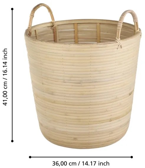 Eglo 426513 - Dekoratív kosár NARAHA 41x36 cm rattan